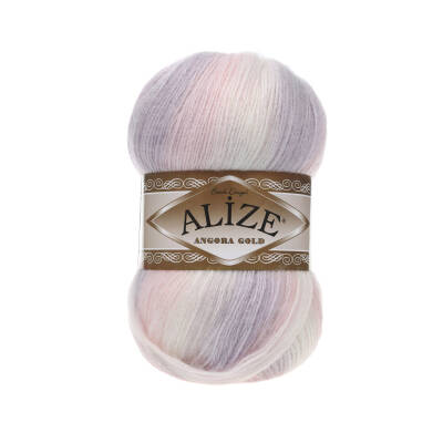 5 Adet Alize Angora Gold Batik 6554 Ebruli - 1