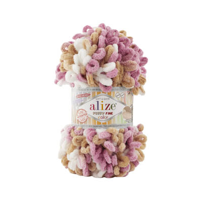 5 Adet Alize Puffy Fine Color 6402 Ebruli - 1