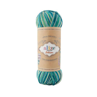 5 Adet Alize Superwash Artisan 9001 Ebruli - 1