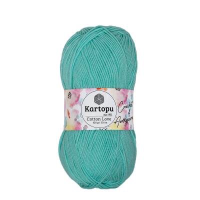 5 Adet Kartopu Cotton Love K507 Pastel Yeşili - 1