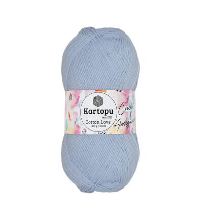 5 Adet Kartopu Cotton Love K580 Mavili Gri - 1