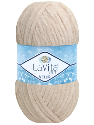 5 Adet Lavita Velur 1044 Krem - 1