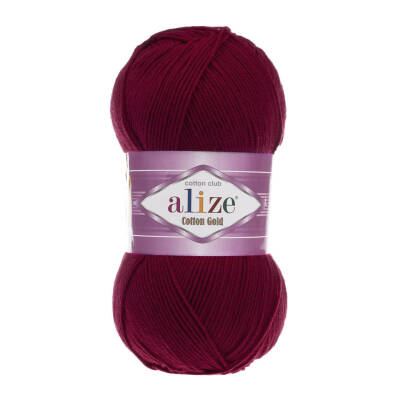 Alize Cotton Gold 57 Bordo El Örgü İpi 100 Gr. - 1