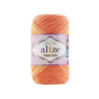 Alize Cotton Gold Batik 7687 Ebruli El Örgü İpi 100 Gr. - 1