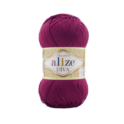 Alize Diva 326 Fuşya El Örgü İpi 100 Gr. - 1