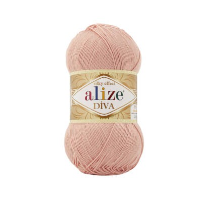 Alize Diva 363 Gelin Pembesi El Örgü İpi 100 Gr. - 1