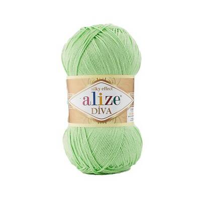 Alize Diva 41 Açık Yeşil El Örgü İpi 100 Gr. - 1