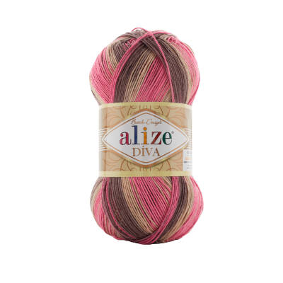 Alize Diva Batik 7829 Ebruli El Örgü İpi 100 Gr. - 1