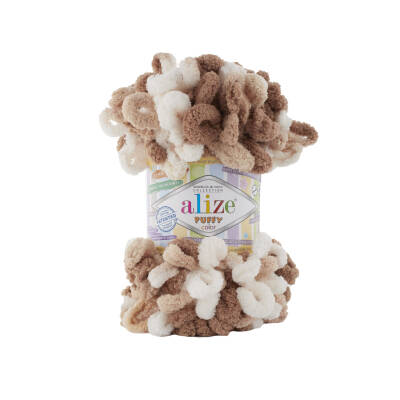 Alize Puffy Color 6398 Ebruli Parmakta Örülen El Örgü İpi 100 Gr. - 1