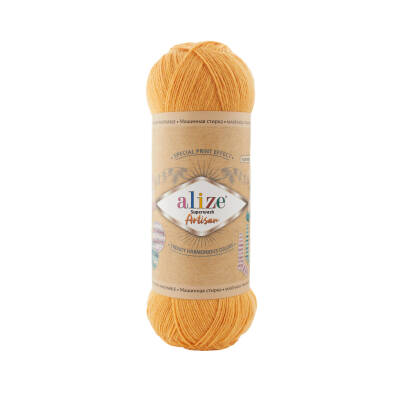 Alize Superwash Artisan 281 Kanarya Yünlü El Örgü İpi 100 Gr. - 1