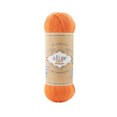 Alize Superwash Artisan 336 Mandalina Yünlü El Örgü İpi 100 Gr. - 1