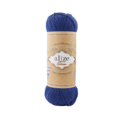 Alize Superwash Artisan 797 Lacivert Yünlü El Örgü İpi 100 Gr. - 1