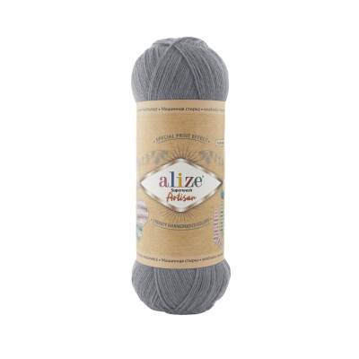 Alize Superwash Artisan 836 Gri Yünlü El Örgü İpi 100 Gr. - 1