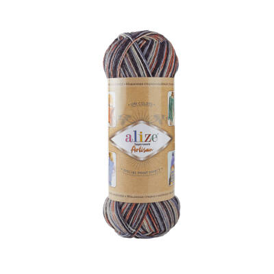 Alize Superwash Artisan 9013 Ebruli Yünlü El Örgü İpi 100 Gr. - 1