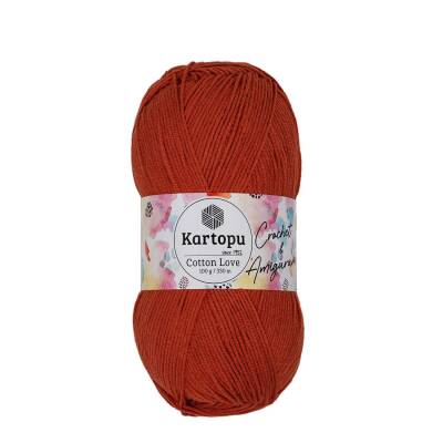 Kartopu Cotton Love K269 Kiremit El Örgü İpi 100 Gr. - 1