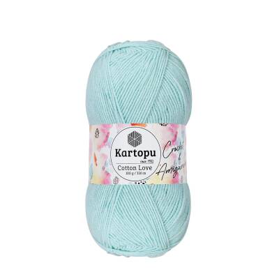 Kartopu Cotton Love K547 Mint Yeşili El Örgü İpi 100 Gr. - 1