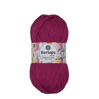 Kartopu Cotton Love K730 Cırtlak Fuşya El Örgü İpi 100 Gr. - 1