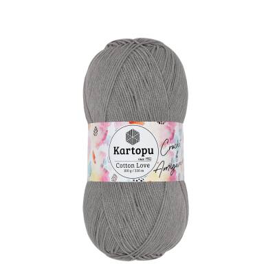 Kartopu Cotton Love K990 Gri El Örgü İpi 100 Gr. - 1