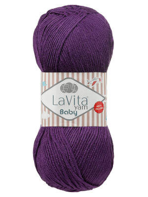 Lavita Baby 5103 Mor El Örgü İpi 100 Gr. - 1