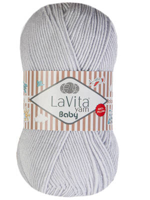 Lavita Baby 6033 Açık Kül El Örgü İpi 100 Gr. - 1