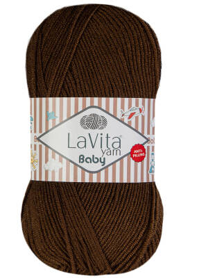 Lavita Baby 7203 Kahve El Örgü İpi 100 Gr. - 1