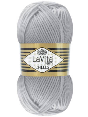 Lavita Chells 0003 Gri El Örgü İpi 100 Gr. - 1