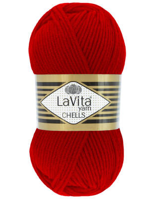 Lavita Chells 9578 Kırmızı El Örgü İpi 100 Gr. - 1