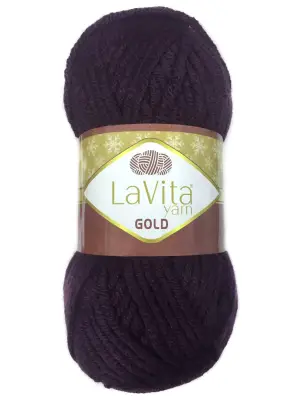 Lavita Gold 0741 Mürdüm El Örgü İpi 100 Gr. - 1