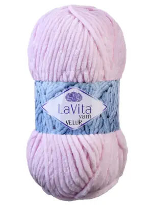 Lavita Velur 4005 Pembe El Örgü İpi 100 Gr. - 1