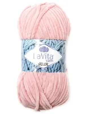 Lavita Velur 4105 Pudra El Örgü İpi 100 Gr. - 1