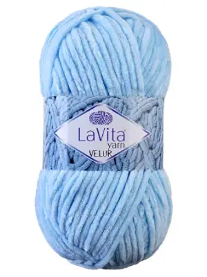 Lavita Velur 5010 Mavi El Örgü İpi 100 Gr. - 1