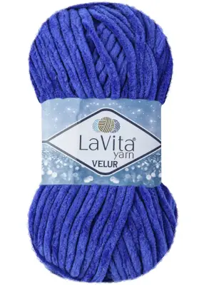 Lavita Velur 5055 Koyu Mavi El Örgü İpi 100 Gr. - 1