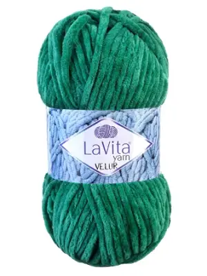 Lavita Velur 8122 Benetton Yeşili El Örgü İpi 100 Gr. - 1