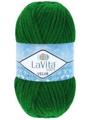 Lavita Velur 8148 Yeşil El Örgü İpi 100 Gr. - 1