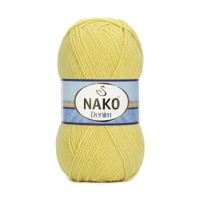 Nako Denim 10598 Sarı Cotton El Örgü İpi 100 Gr. - 1