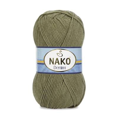 Nako Denim 11191 Haki Cotton El Örgü İpi 100 Gr. - 1