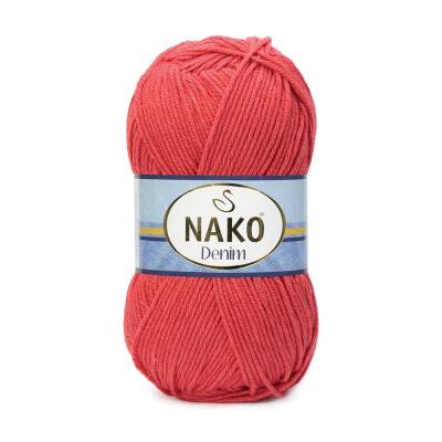 Nako Denim 11583 Nar Çiçeği Cotton El Örgü İpi 100 Gr. - 1