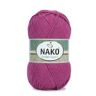 Nako Denim Sport 10863 Koyu Fuşya Cotton El Örgü İpi 100 Gr. - 1