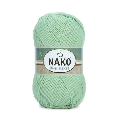 Nako Denim Sport 12662 Su Yeşili Cotton El Örgü İpi 100 Gr. - 1