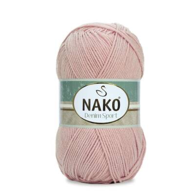 Nako Denim Sport 1479 Pudra Cotton El Örgü İpi 100 Gr. - 1