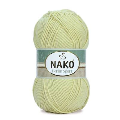 Nako Denim Sport 2372 Açık Sarı Cotton El Örgü İpi 100 Gr. - 1