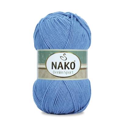 Nako Denim Sport 3442 Mavi Cotton El Örgü İpi 100 Gr. - 1