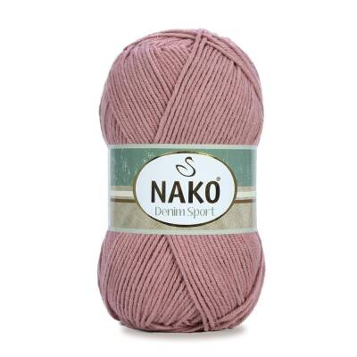 Nako Denim Sport 4130 Koyu Pudra Cotton El Örgü İpi 100 Gr. - 1