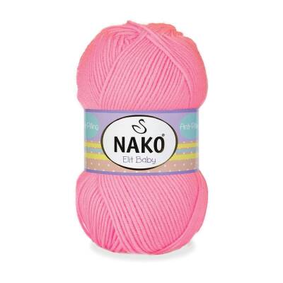 Nako Elit Baby 12382 Neon Pembe Anti-Pilling El Örgü İpi 100 Gr. - 1