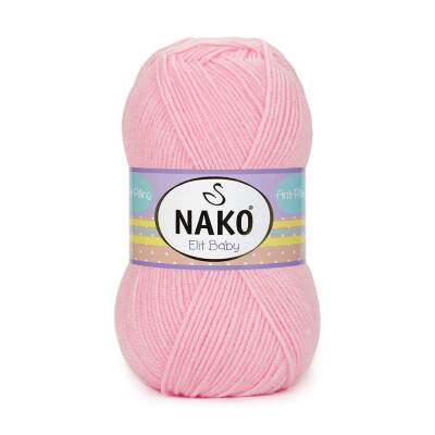 Nako Elit Baby 23421 Pembe Anti-Pilling El Örgü İpi 100 Gr. - 1