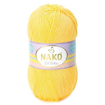 Nako Elit Baby 2857 Sarı Anti-Pilling El Örgü İpi 100 Gr. - 1