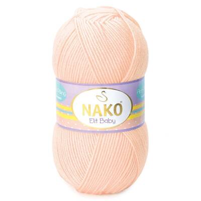 Nako Elit Baby 3701 Açık Somon Anti-Pilling El Örgü İpi 100 Gr. - 1