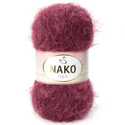 Nako Paris 11273 Bordo El Örgü İpi 100 Gr. - 1