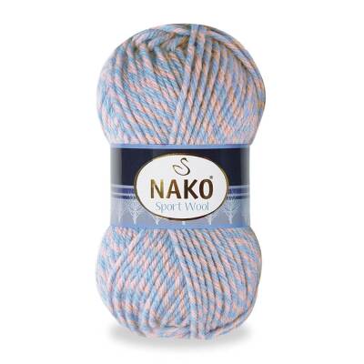 Nako Sport Wool 21328 Mavi Pembeli Muline El Örgü İpi 100 Gr. - 1