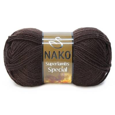 Nako Superlambs Special 4987 Bitter Çikolata El Örgü İpi 100 Gr. - 1